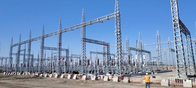 Yangi investitsiya loyihasi asosida 500 kV kuchlanishli ochiq taqsimlash qurilmasi barpo etilmoqda